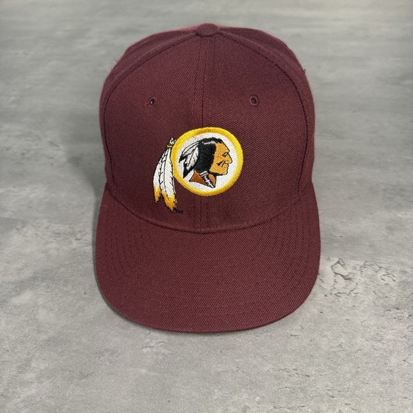 Vintage 90s Washington Redskins Hat New Era Cap Fitted 7‎ 1/8 Pro Model Wool